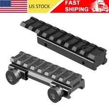 1/2(0.5)" Flat-Top 8 Slots Riser Mount/Dovetail Rail to Picatinny Rail Mount
