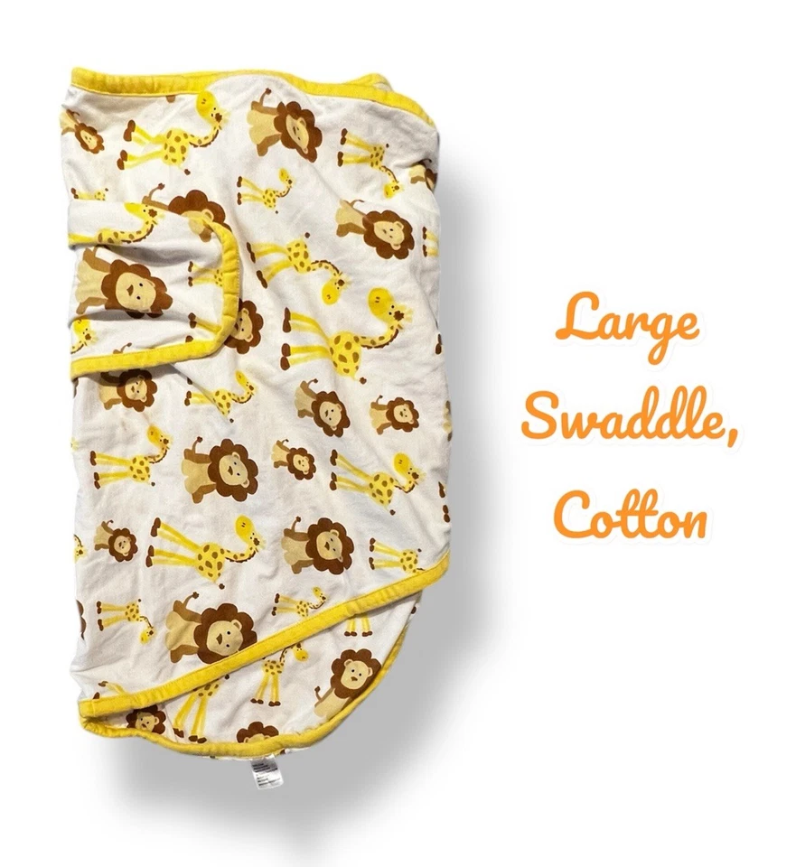Large Cotton Safari Themed Swaddle, Excellent condition, Washed Never Used  - Image 2 of 4