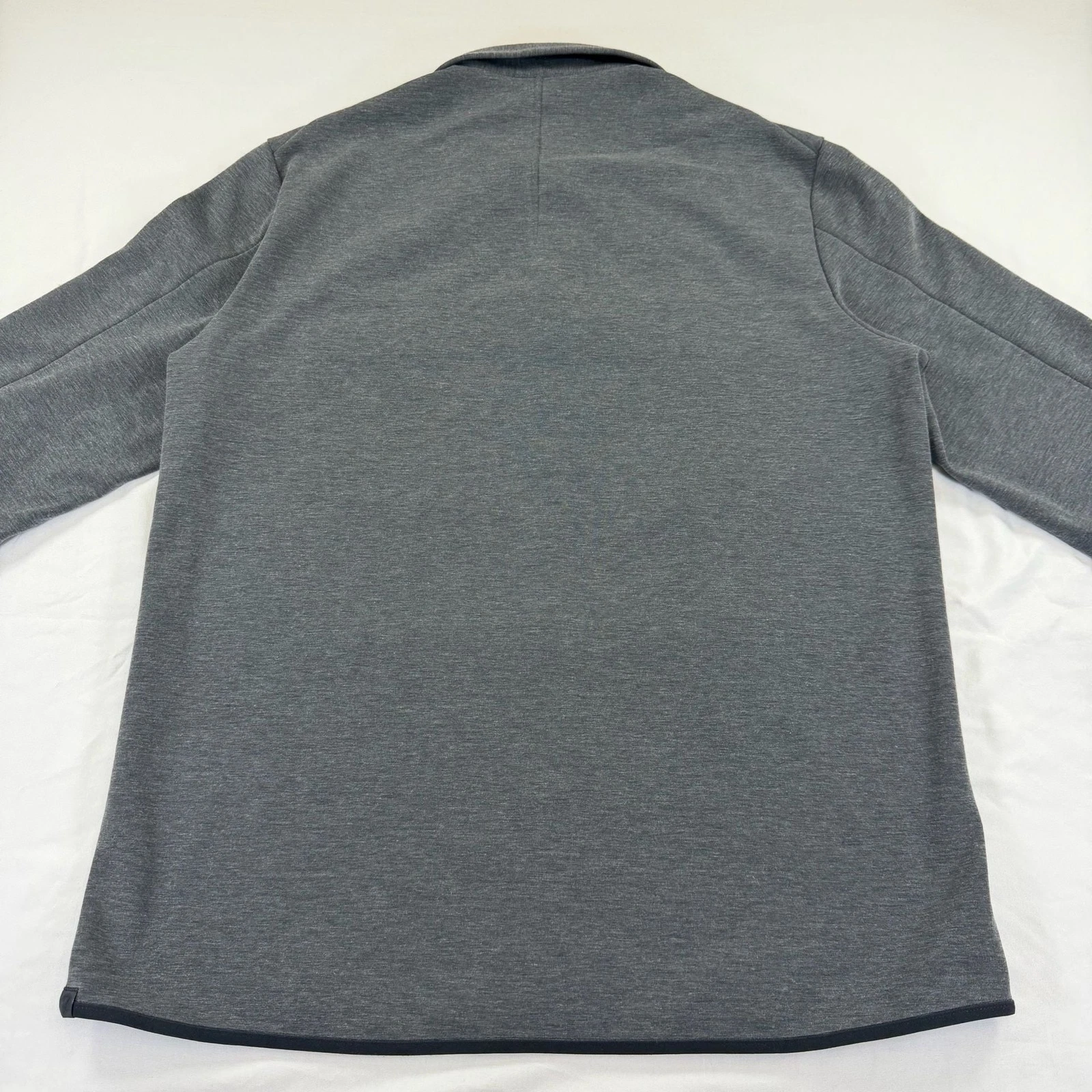 Lululemon Men’s L Gray Knit Overshirt Shacket Snap Front Jacket - product detail image 12