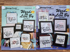 Stoney Creek cross stitch Words to Live By - volumes 1 and 2