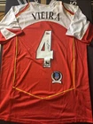Patrick Vieira Signed Autographed Arsenal  Soccer Jersey Beckett BAS COA - R04
