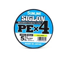 Sunline P.E Line X4 Siglon 1800M P.E 0.3 5LB Lime Green (0819)