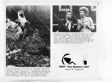 o38751 1980's orig photo music Johnny Mathis, Natalie Cole KCET TV Evening at Po