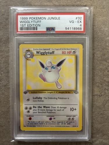 Wigglytuff (1st Edition) graded PSA 4 for sale on eBay