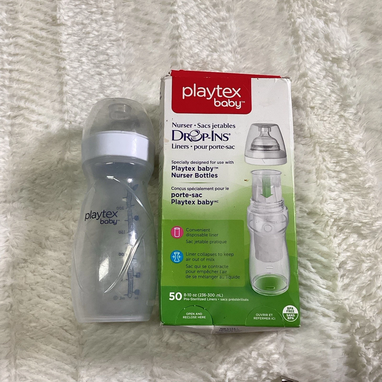 Playtex.baby Baby Bottle Drop In Liners Disposable Sac Liners Set
