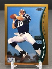 1998 Topps Chrome Draft Picks Peyton Manning Rookie Card RC #165 Colts HOF. rookie card picture