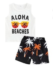 Toddler Summer Beach Shorts Set