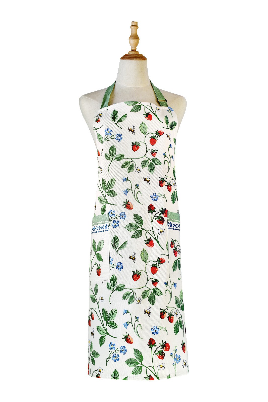 Strawberry Patch Cotton Apron Strawberries Fruit Gardening apron Garden pinny