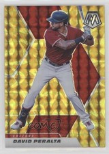 2021 Panini Mosaic Reactive Yellow Mosaic Prizm David Peralta #122 0kb5