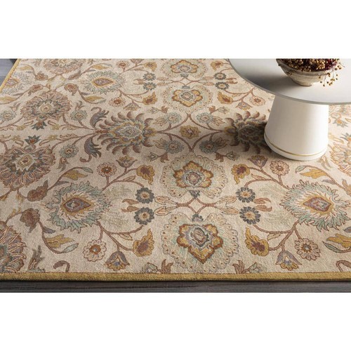 Livabliss Cambrai Taupe 8 ft. x 8 ft. Round Indoor Area Rug - Picture 2 of 8