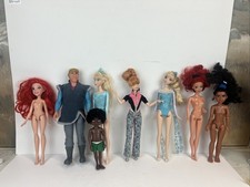 Lot Of 8 Disney Barbie Dolls