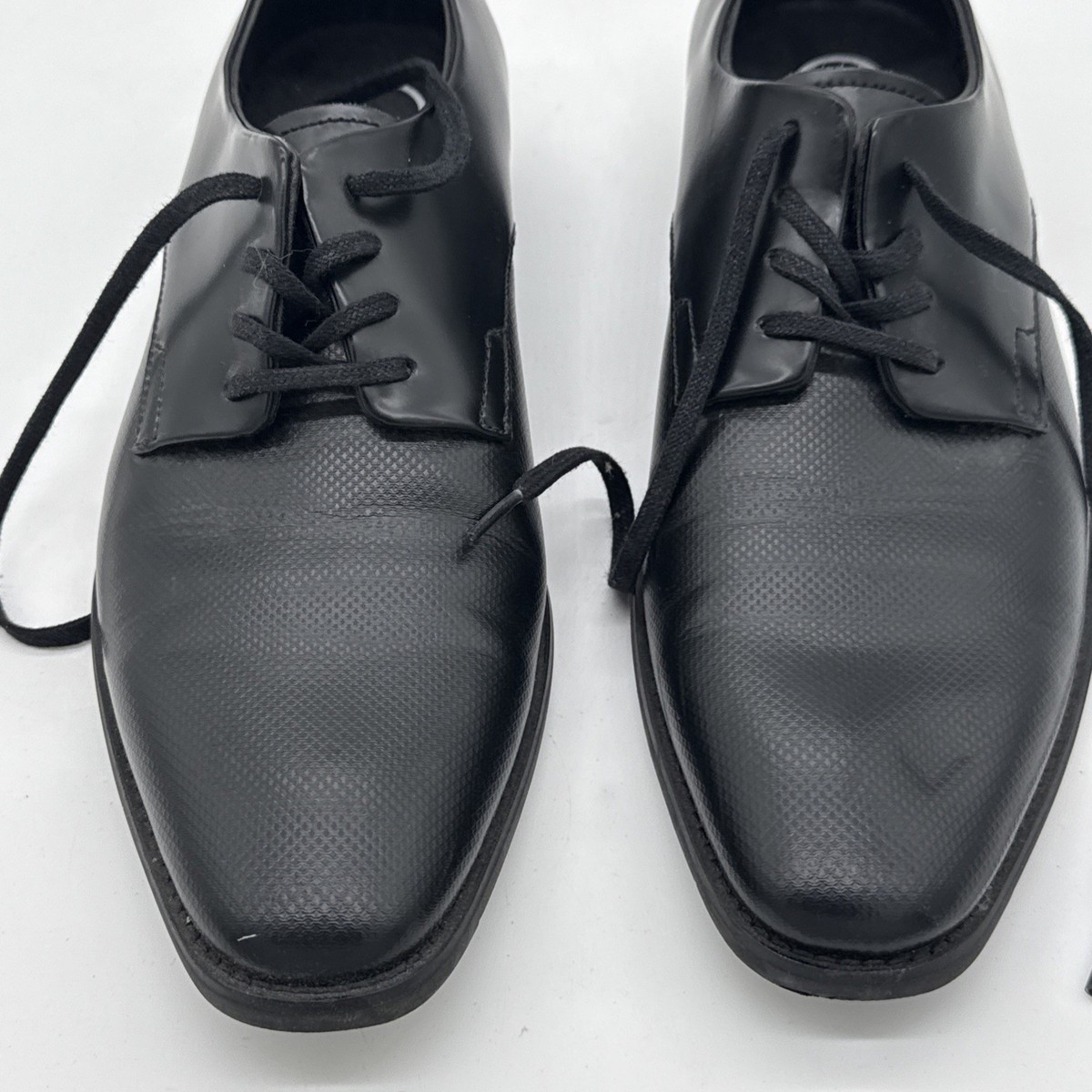 Calvin Klein Mens Ramses Black Textured Leather Oxford Dress Shoes Size 8 Calvin Klein Mens Ramses Black Textured | Mercari main image 3