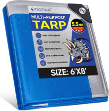 Heavy Duty Tarp Cover, Extra Thick Tarps Waterproof Tear and Rip Proof UV Resist