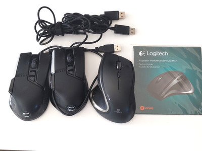 EVGA X17 Gaming Mouse, 5 Profiles + Logitech Performance MX