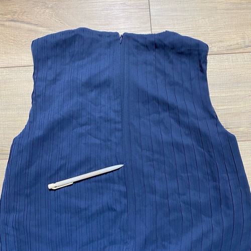 Robe Club Monaco Sans Manches Bleue à Rayures - Taille 6, Coupe Ajustée (bodycon)