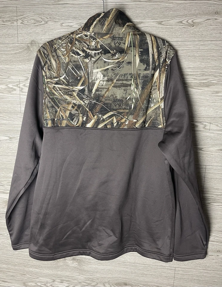 Under Armour 1/4 Zip Pullover Shirt Men's L Realtree - Image 2 of 4