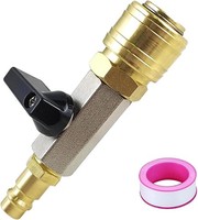 Druckluft Adapter 1/4 Zoll Absperrhahn Mit Dichtungsband FüR Heimwerker