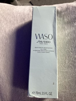 NEW SEALED Shiseido WASO Quick Matte Moisturizer (OIL FREE) 2.5oz Box  Damage