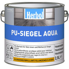 Klarlack Holzlack Herbol Pu Siegel Aqua glänzend 2,5L