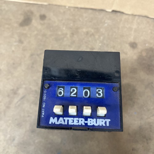 Mateer-Burt 160515 Contatore di predeterminazione digitale usato - Foto 6 di 6