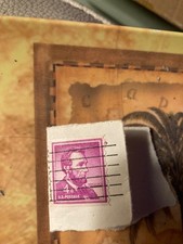 Abraham Lincoln 4 cent stamp purple very rare, Gem! VERY RARE Mint condition. 