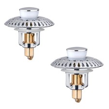 Bathroom Sink Stopper for 1.06"-1.65" Drain Holes, 2 in 1 Bath Sink Drain Str...