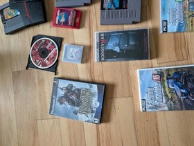 Video Game Lot Of 13 Nintendo Super NES Atari PSP PlayStation Gameboy Pc