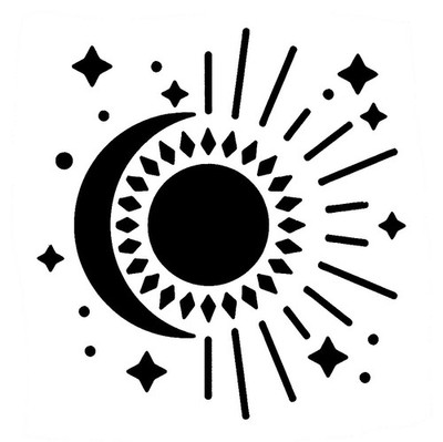 Really Great Stencils, Sunshine Rays, 6x6'', Layering, Sun, Stars, Shining, Fun