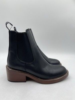 Steve Madden Laurely Women's  Black Chelsea Booties Pull On Size 10M