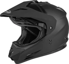GMAX GM-11 Solid Dual Sport Motorcycle Helmet Matte Black