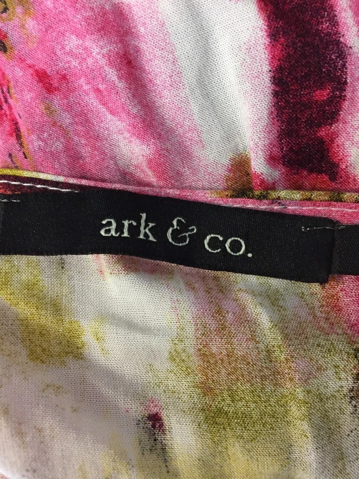 ARK & CO Womens sz Small Multi Color Print Sleeveless V Neck Strap Shorts Romper - Image 2 of 4