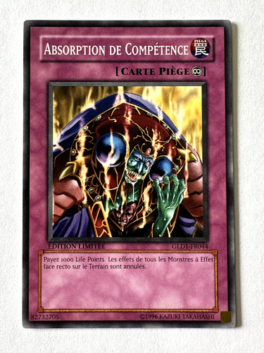 Carte Yu-Gi-Oh - JCC - Absorption de Compétence - GLD1-FR044 | eBay