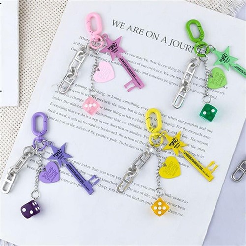Sweet Dice Stars Love Charm en ligne Phone Chain Keychain Pendant Bag Ornaments Girl Gift