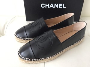 espadrilles chanel leather nib classic