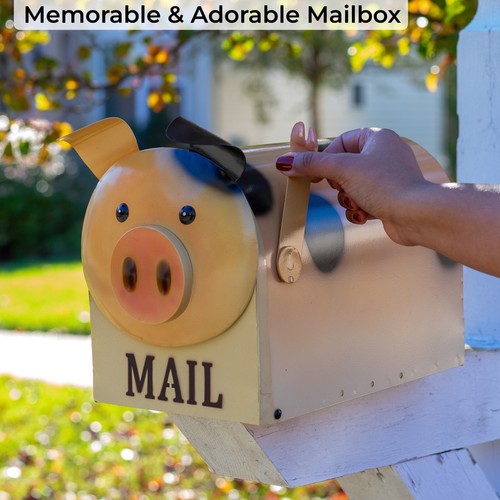 Made Easy Kit Metal Mailbox Animal Design - Fast Straight Forward Post Mounting - Picture 23 of 24
