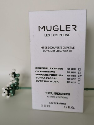 Mugler Les Exceptions Olfactory Discovery Kit Fougere Furieuse EDP 50 Ml Rare 