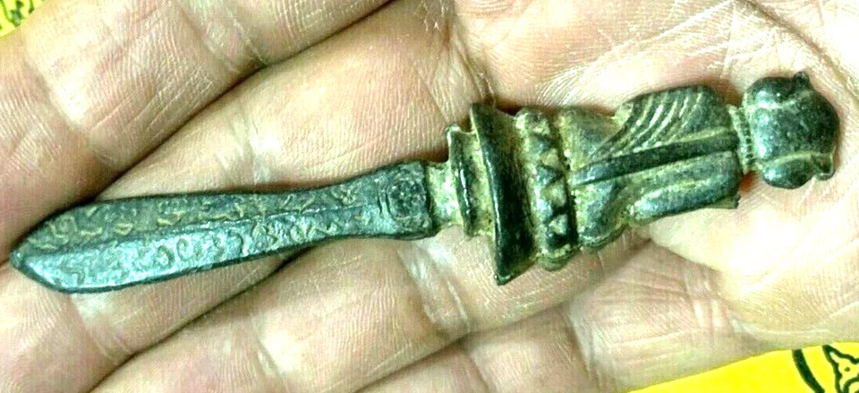 ANTIGUO AMULETO TAILANDÉS GANESH MEED MOR PROTECCIÓN WAT BANG PHRA TEMPLO TALISMÁN RICO Foto 2 de 4