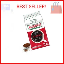 Krispy Kreme Doughnuts, Classic, Ground Coffee, Medium Roast, Bagged 12oz