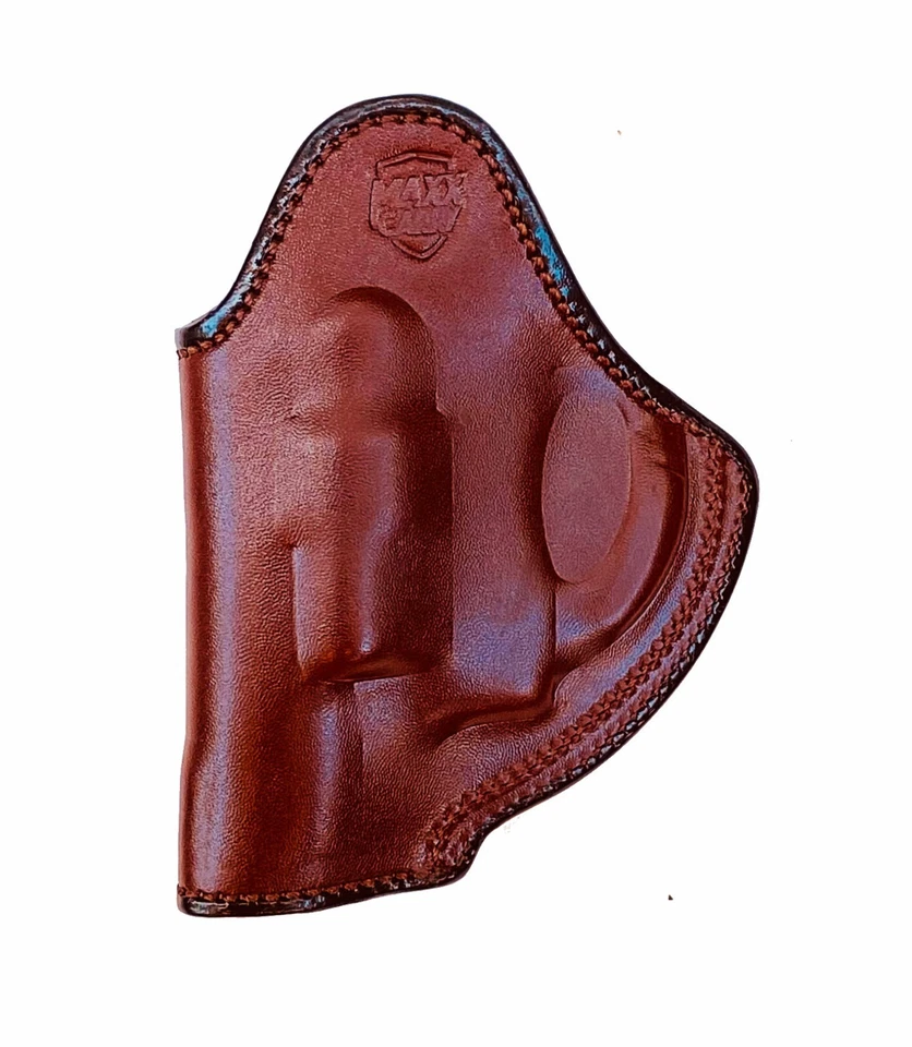 Max Carry Brown Leather IWB Revolver Holster for 6 Shot 2" Inch Barrel Revolvers - Image 2 of 4