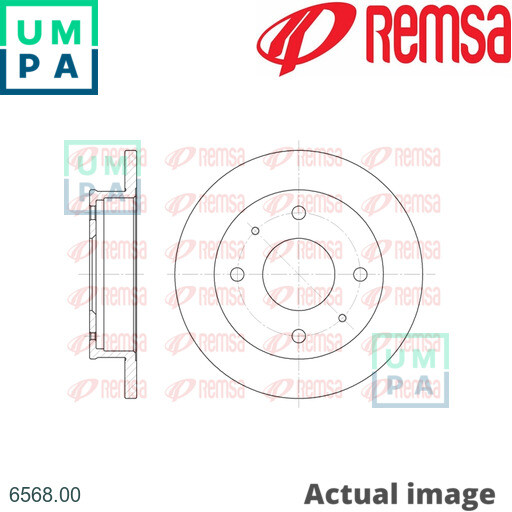 2x BRAKE DISC FOR HYUNDAI ATOS AMICA/ATOZ SANTRO/XING G4HC 1.0L 4cyl