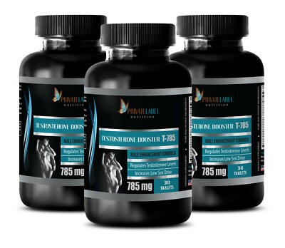 Male Stamina - TESTOSTERONE BOOSTER T-785 - Male Enhancers -3 Bottles 90 Tablets