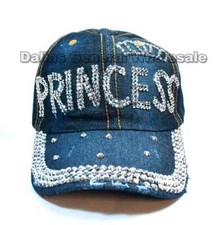 Rhinestone Baseball Cap CROWN PRINCESS Adjustable Baseball Hat Womens NEW