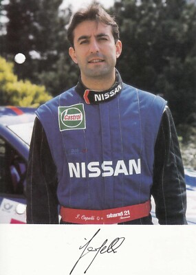 Autograph card signed 10x15 cm STW 1994 Ivan Capelli-Nissan Primera
