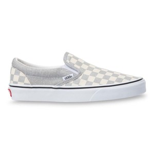 silver checkerboard vans