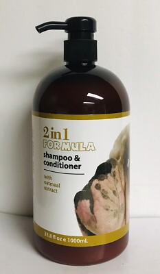Oatmeal Extract 2-in-1 Formula Shampoo & Conditioner for Dogs 33.8 fl oz Each