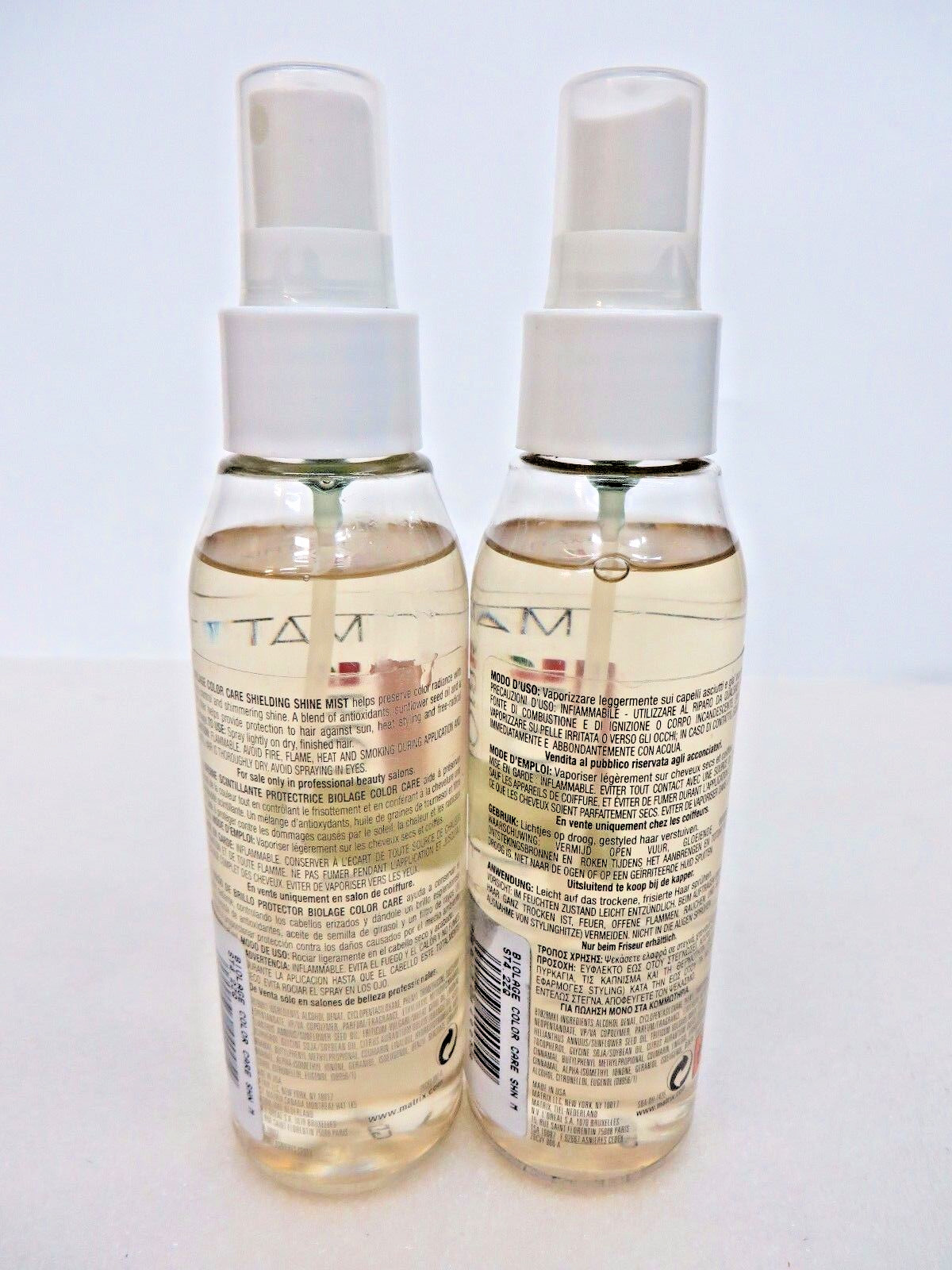 MATRIX  BIOLAGE COLOR CARE SHIELDING SHINE MIST 4.2 OZ (Lot of 2) 