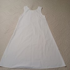 GIRL'S LAURA ASHLEY MOTHER  CHILD WHITE SLEEVELESS DRESS SIZE 9 YEARS