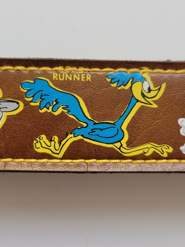 Looney Tunes Cartoon Belt VTG Size 26-28 Sylvester Bugs Bunny Road Runner Daffy - Picture 4 of 19