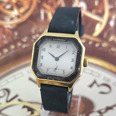 Vintage Watch USSR Kamerton 15 Jewels Soviet mechanical Wristwatch Pobeda 2602