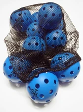 Indoor / Outdoor Pickleball Balls USAPA approved - 12 Pack w/bag - BLUE ONLY